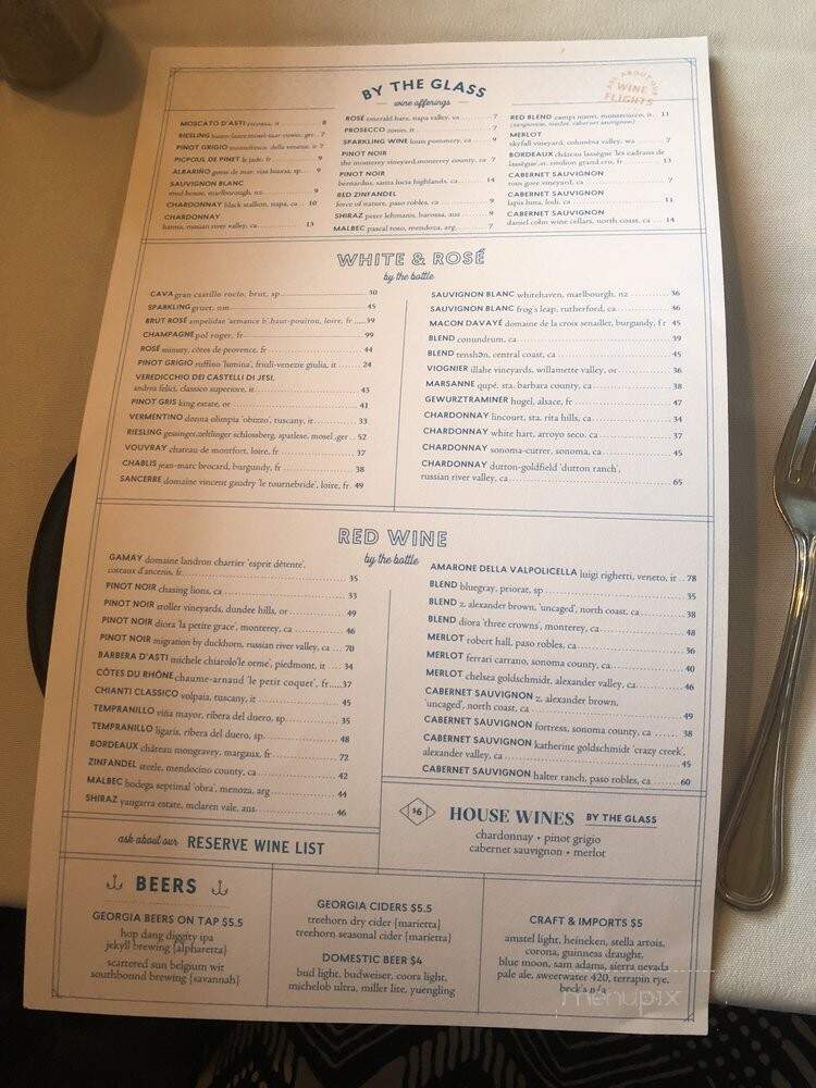 Georgia Sea Grill - St Simons Island, GA menu_pic