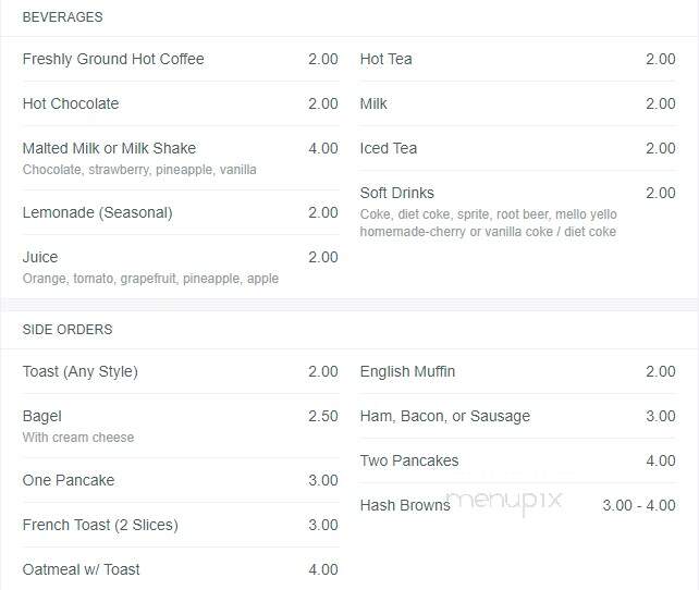 Costas' Candies & Restaurant - Owatonna, MN menu_pic