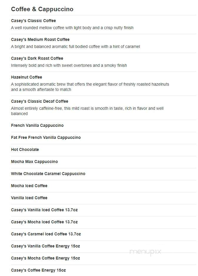 Casey's General Store - Lebanon, MO menu_pic