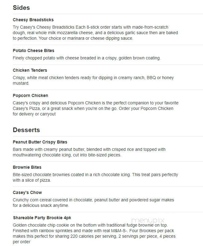 Casey's General Store - Lebanon, MO menu_pic