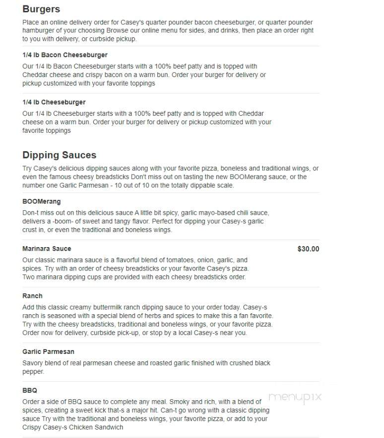 Casey's General Store - Lebanon, MO menu_pic