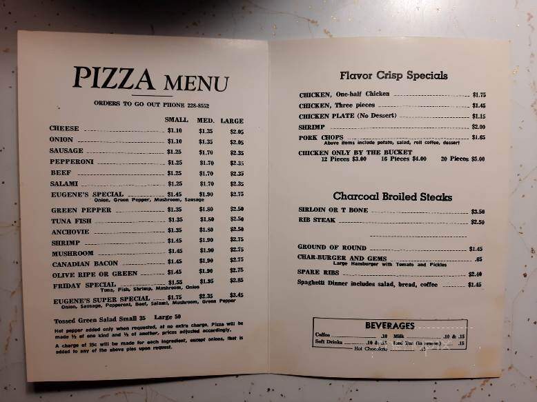 Eugene's Pizza - Glasgow, MT menu_pic