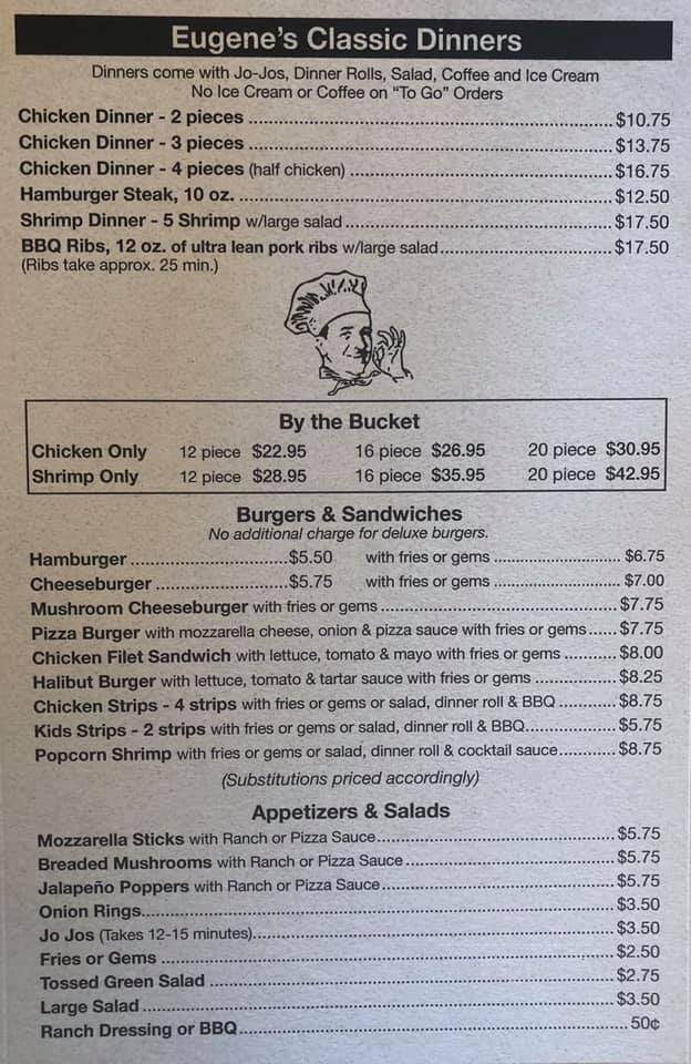 Eugene's Pizza - Glasgow, MT menu_pic