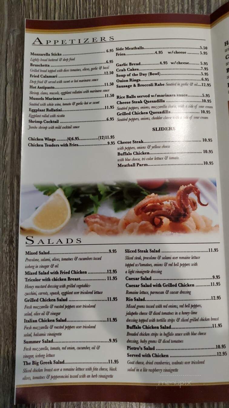 Pietro's Trattoria - Lyndhurst, NJ menu_pic