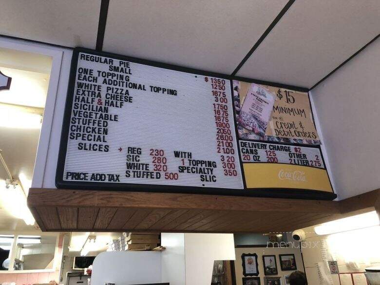 Uncle Frank's Pizza - Dumont, NJ menu_pic