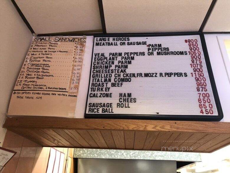 Uncle Frank's Pizza - Dumont, NJ menu_pic