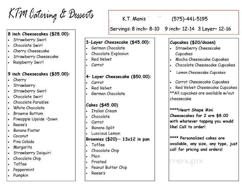 Casey's Restaurant - Hobbs, NM menu_pic