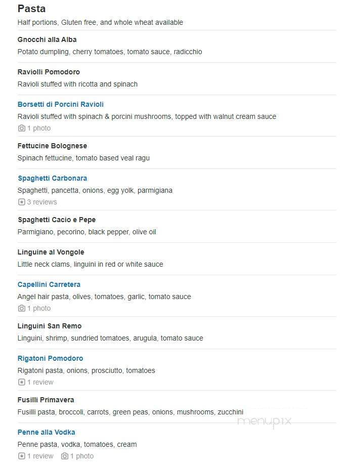 Alba's Restaurant - Port Chester, NY menu_pic