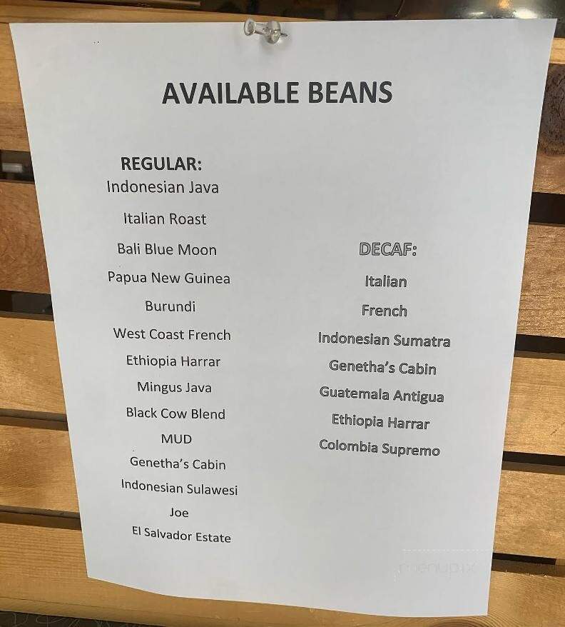 Black Cow Coffee Co - Croton On Hudson, NY menu_pic