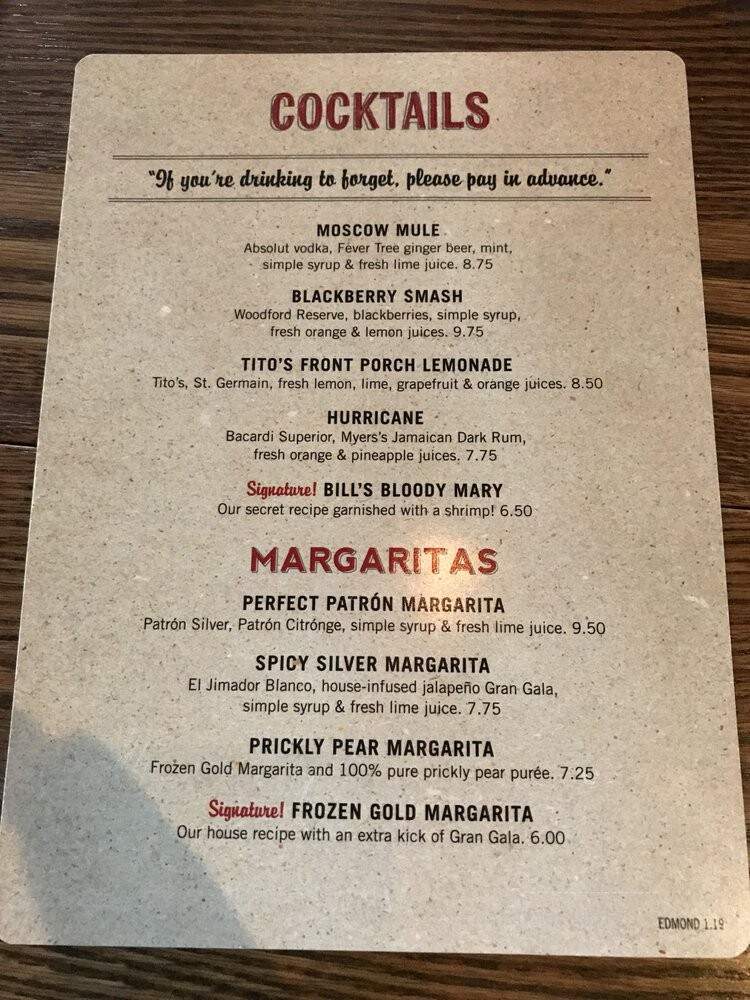 Fish City Grill - Edmond, OK menu_pic