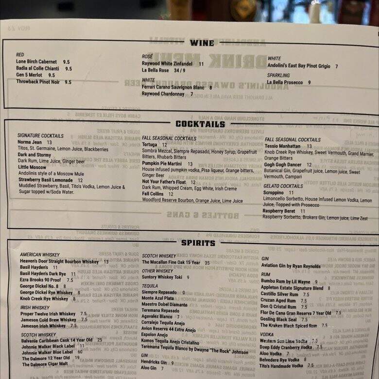 Andolini's Pizzeria & Italian - Owasso, OK menu_pic