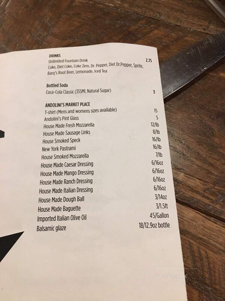 Andolini's Pizzeria & Italian - Owasso, OK menu_pic