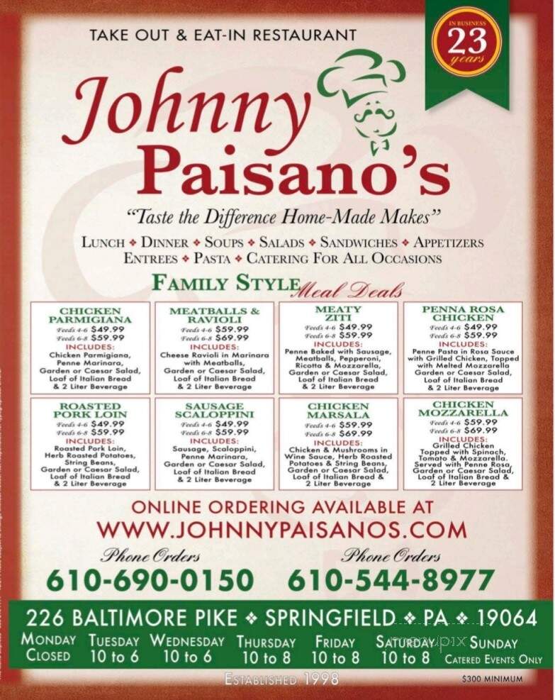 Johnny Paisano's - Springfield, PA