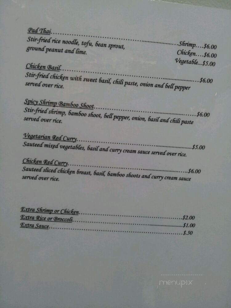 Little Thai Market - Philadelphia, PA menu_pic