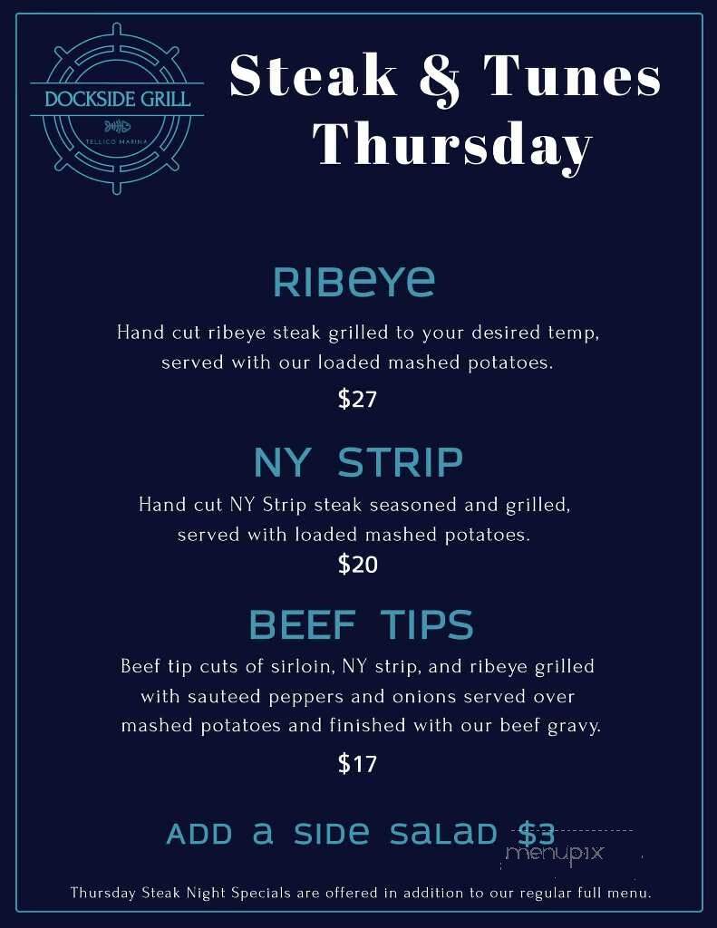 Tellico Harbor Restaurant - Maryville, TN menu_pic