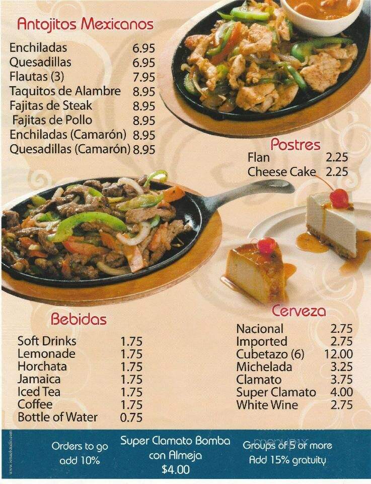 Senor Fish - El Paso, TX menu_pic
