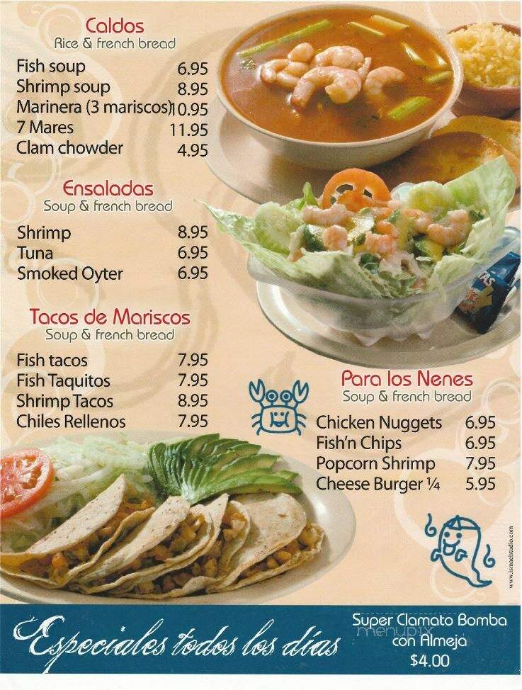 Senor Fish - El Paso, TX menu_pic