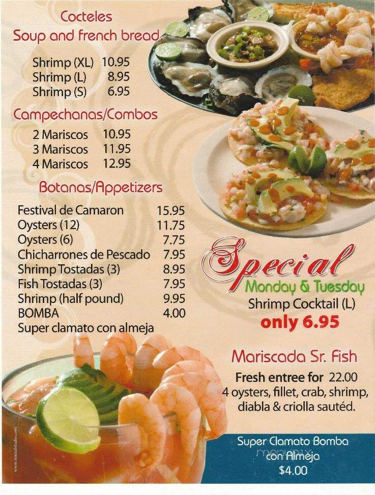 Senor Fish - El Paso, TX menu_pic