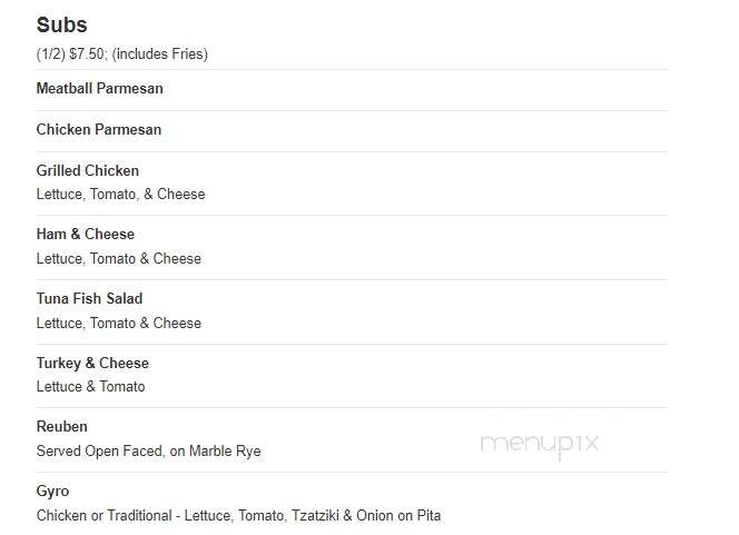 Victor's Italian Restaurant - Clifton Forge, VA menu_pic