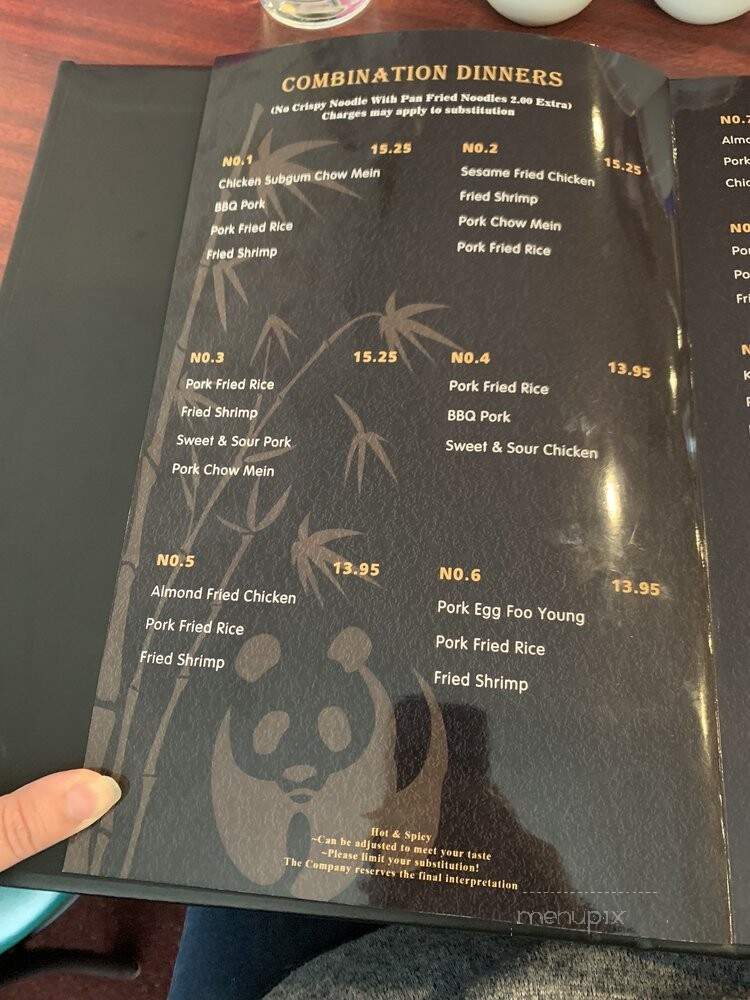 Panda Inn - Centralia, WA menu_pic