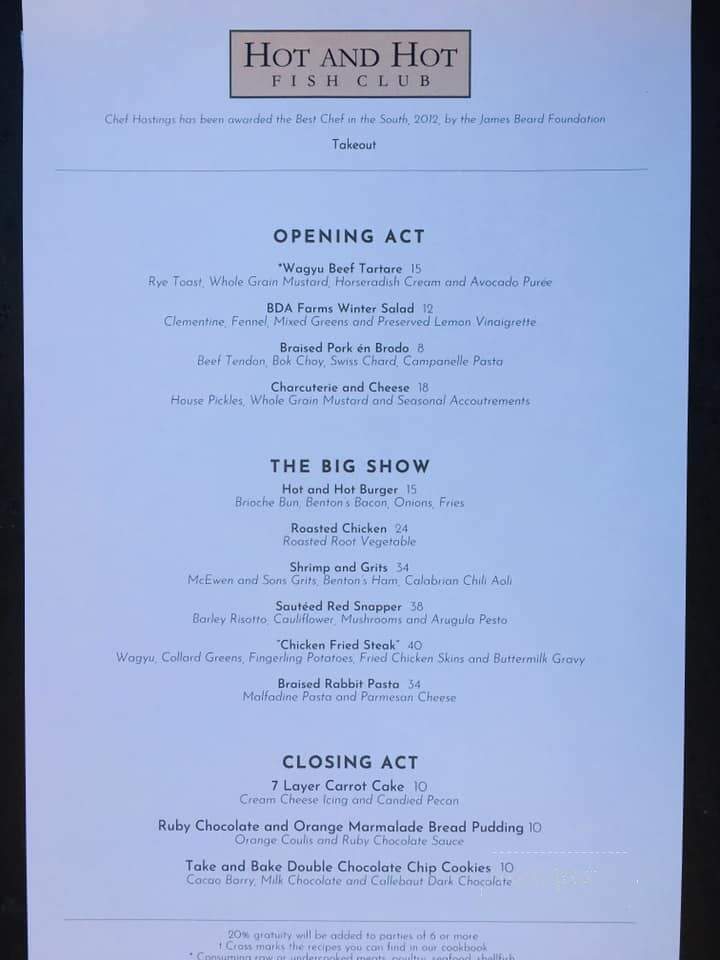 Hot & Hot Fish Club - Birmingham, AL menu_pic