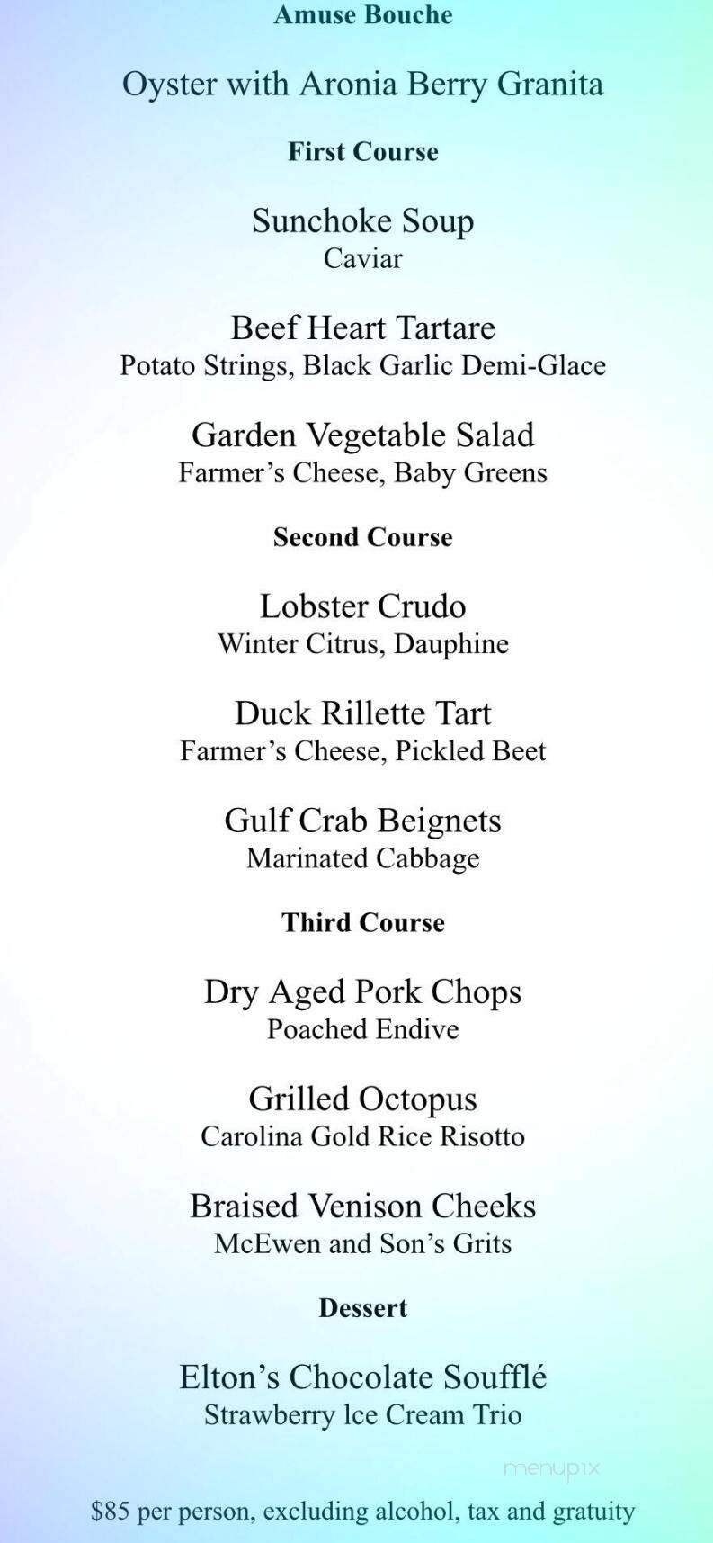 Hot & Hot Fish Club - Birmingham, AL menu_pic