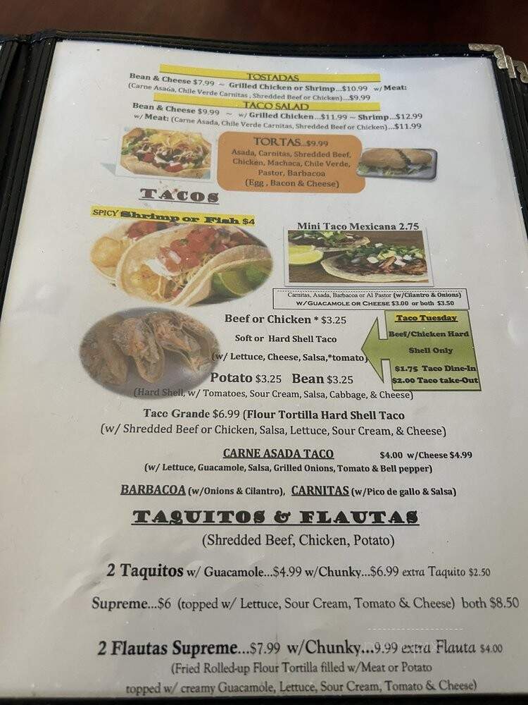 Guadalupe's - Azusa, CA menu_pic