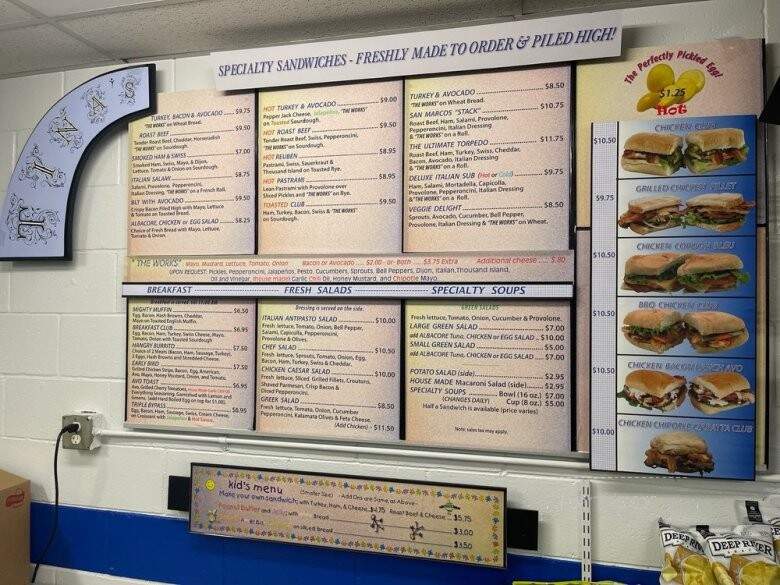 Tina's Deli - San Marcos, CA menu_pic
