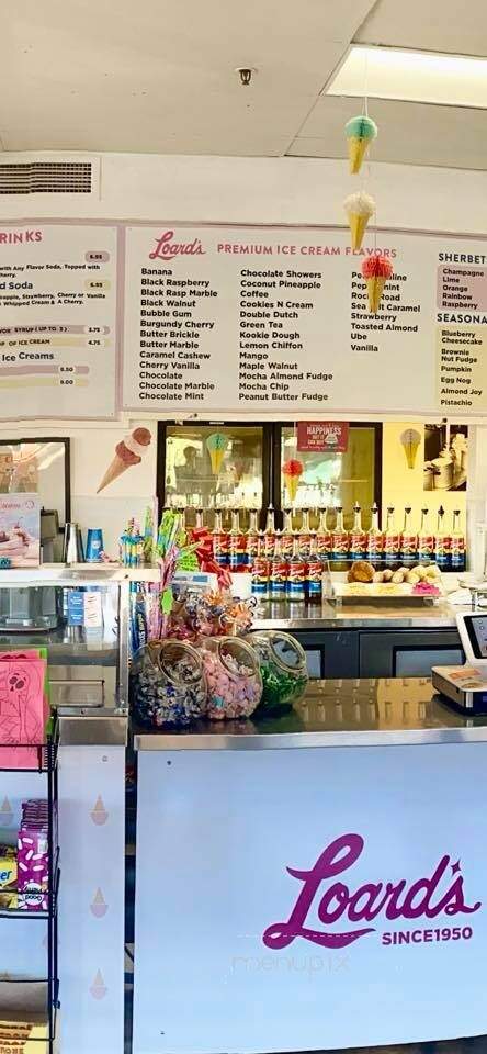 Loards Ice Cream Of Moraga - Moraga, CA menu_pic