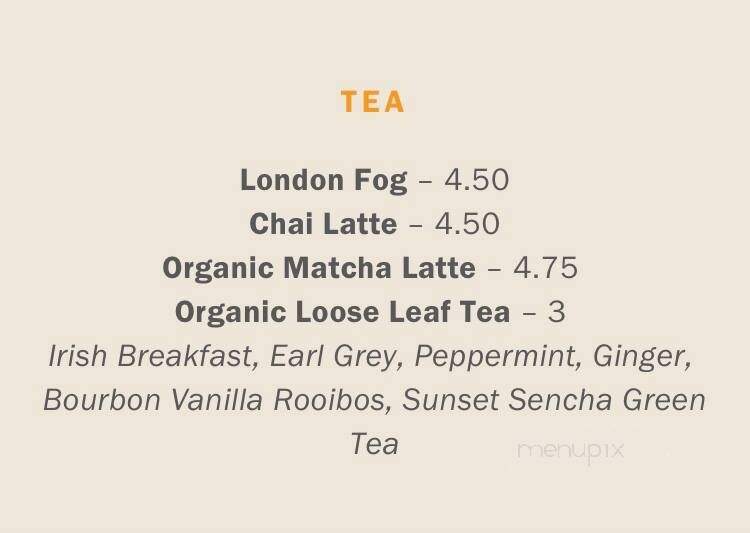 Yolks - Vancouver, BC menu_pic