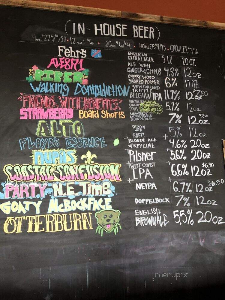 Akasha Brewing Co - Louisville, KY menu_pic