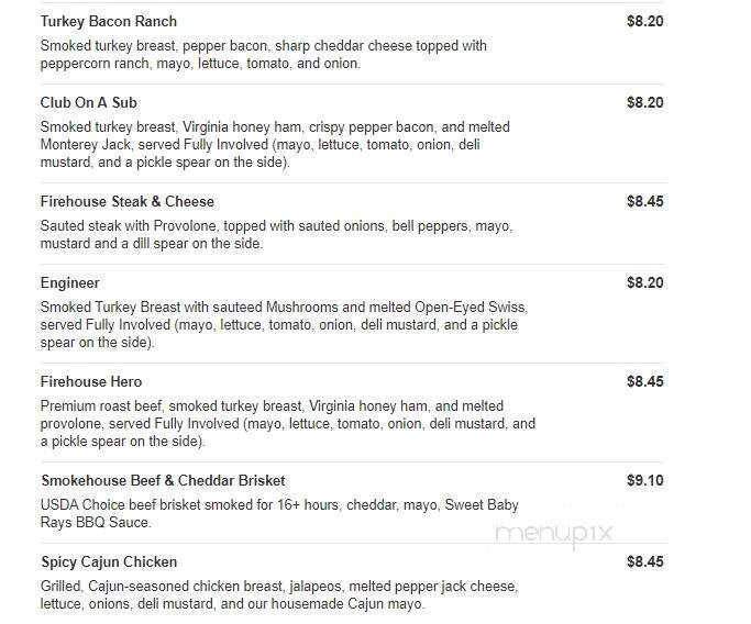 Firehouse Subs - Newark, OH menu_pic