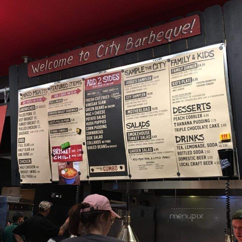 City Barbeque - Louisville, KY menu_pic