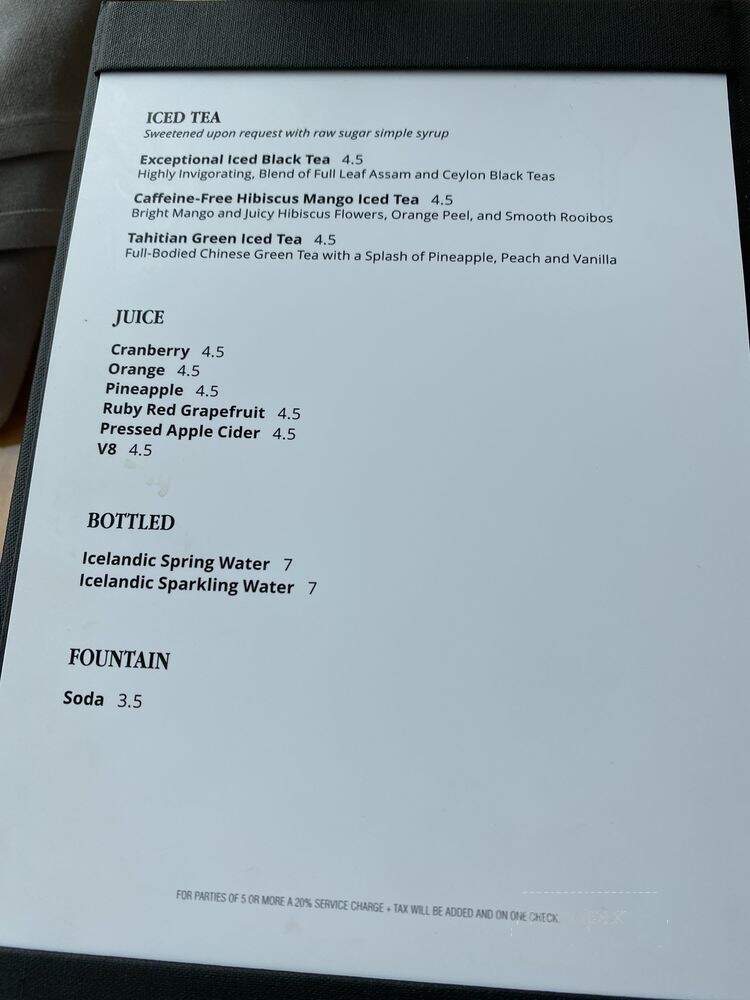 Fleur de Lis - Braselton, GA menu_pic