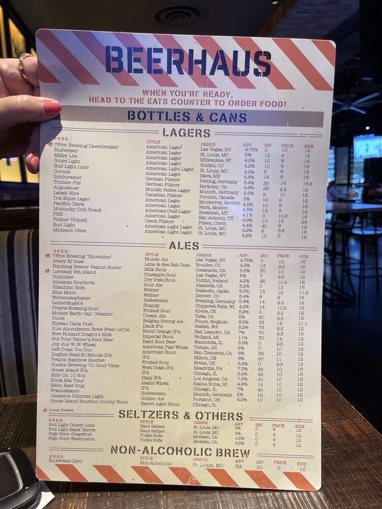 Beerhaus - Las Vegas, NV menu_pic