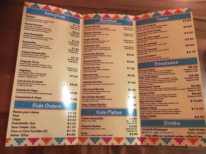 Figaro's Mexican Grill - Clovis, CA menu_pic