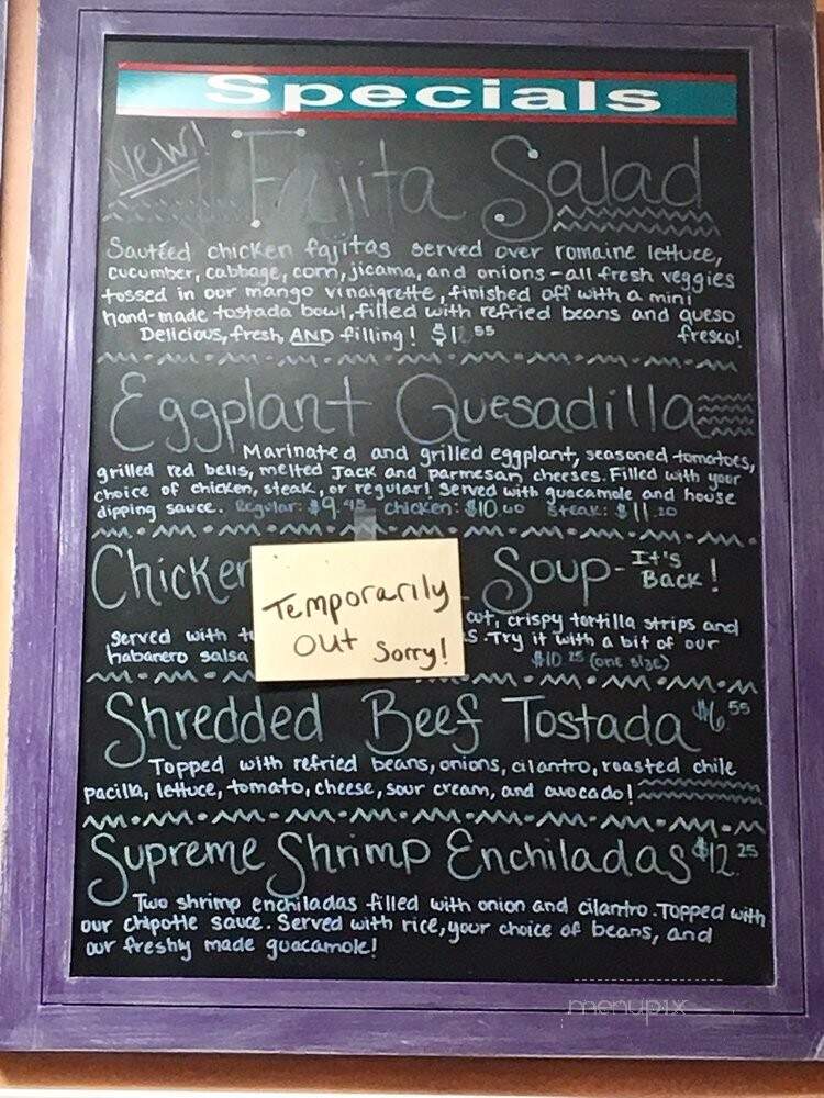 Figaro's Mexican Grill - Clovis, CA menu_pic