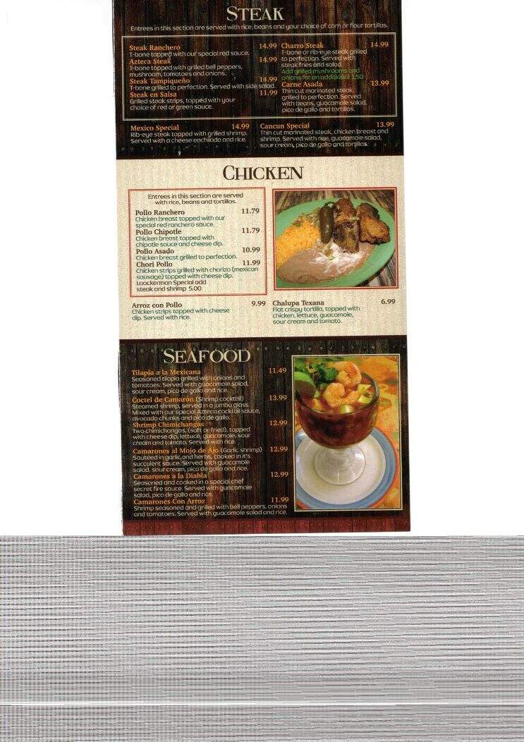 El Azteca Rehoboth Beach - Rehoboth Beach, DE menu_pic