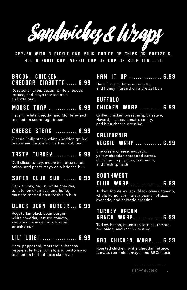 Centre Cafe - Adrian, MI menu_pic