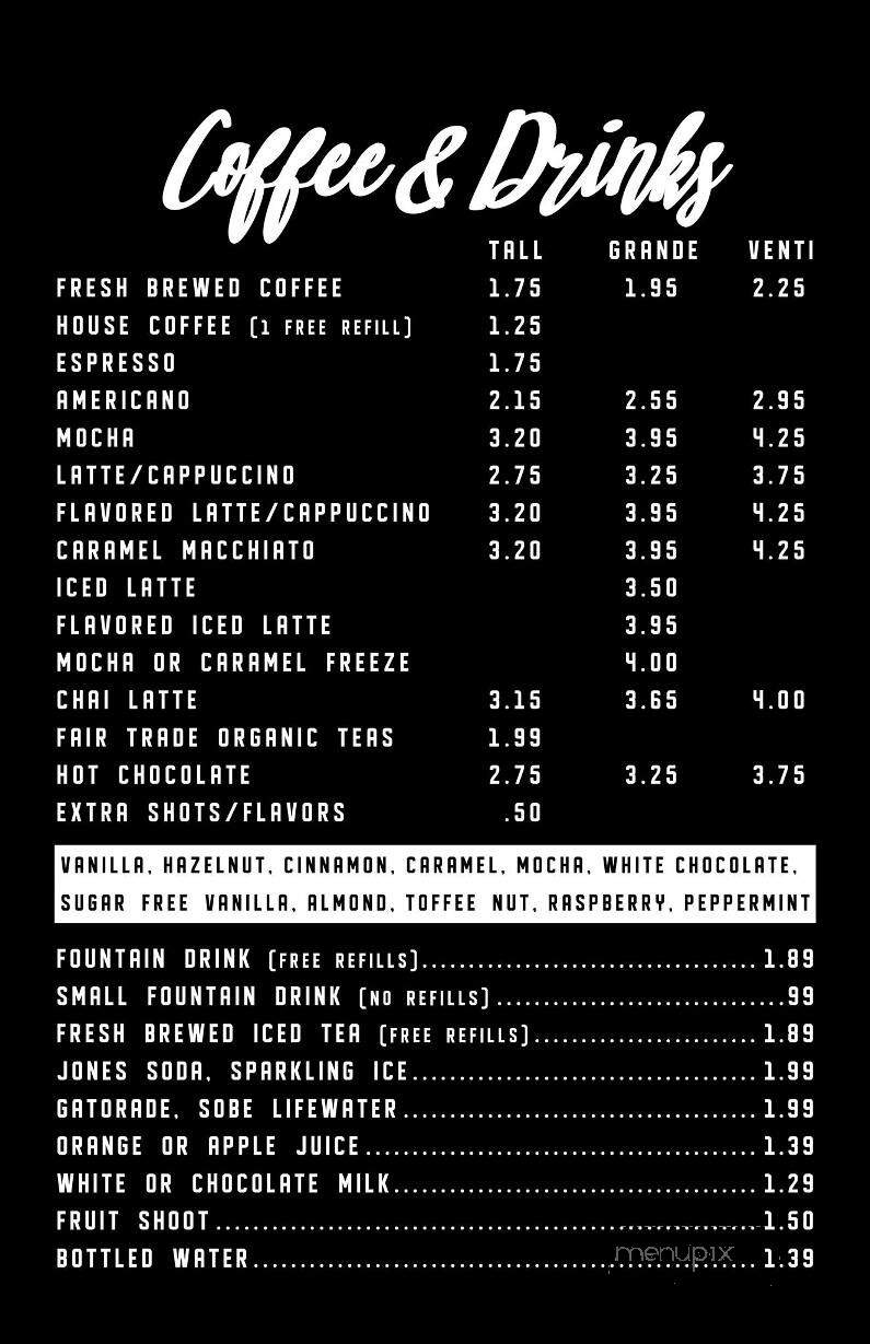 Centre Cafe - Adrian, MI menu_pic