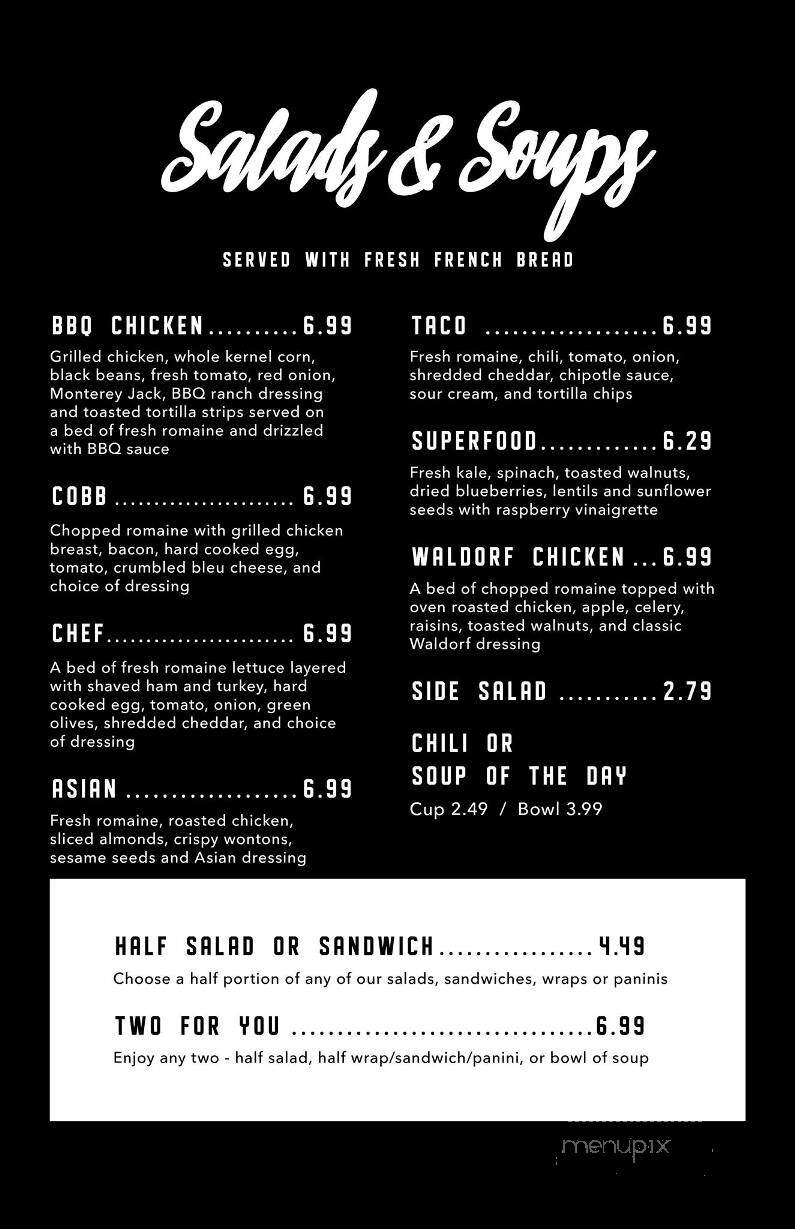 Centre Cafe - Adrian, MI menu_pic