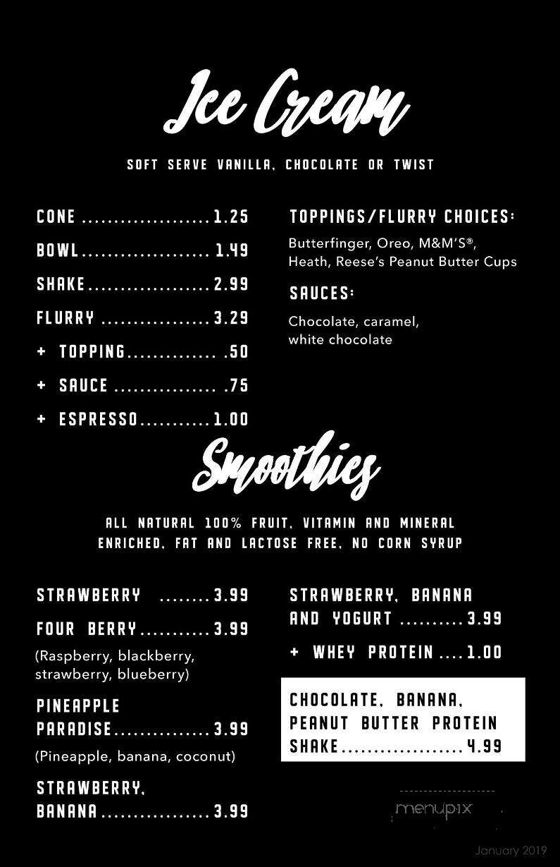 Centre Cafe - Adrian, MI menu_pic
