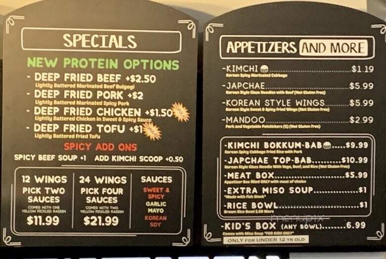 Bab Cafe - Reno, NV menu_pic