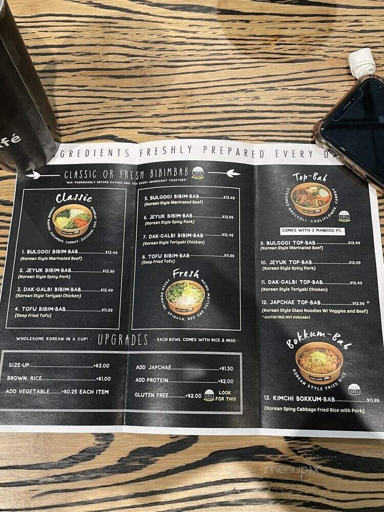 Bab Cafe - Reno, NV menu_pic