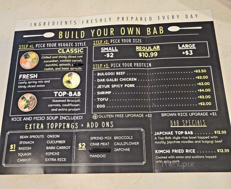 Bab Cafe - Reno, NV menu_pic
