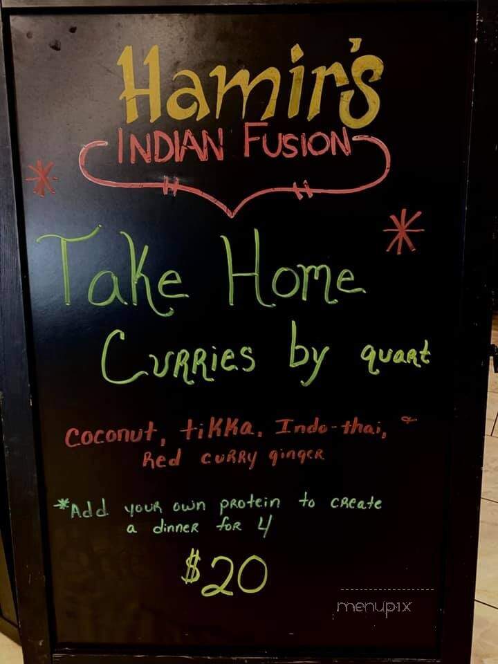 Hamir's Indian Fusion - York, PA menu_pic
