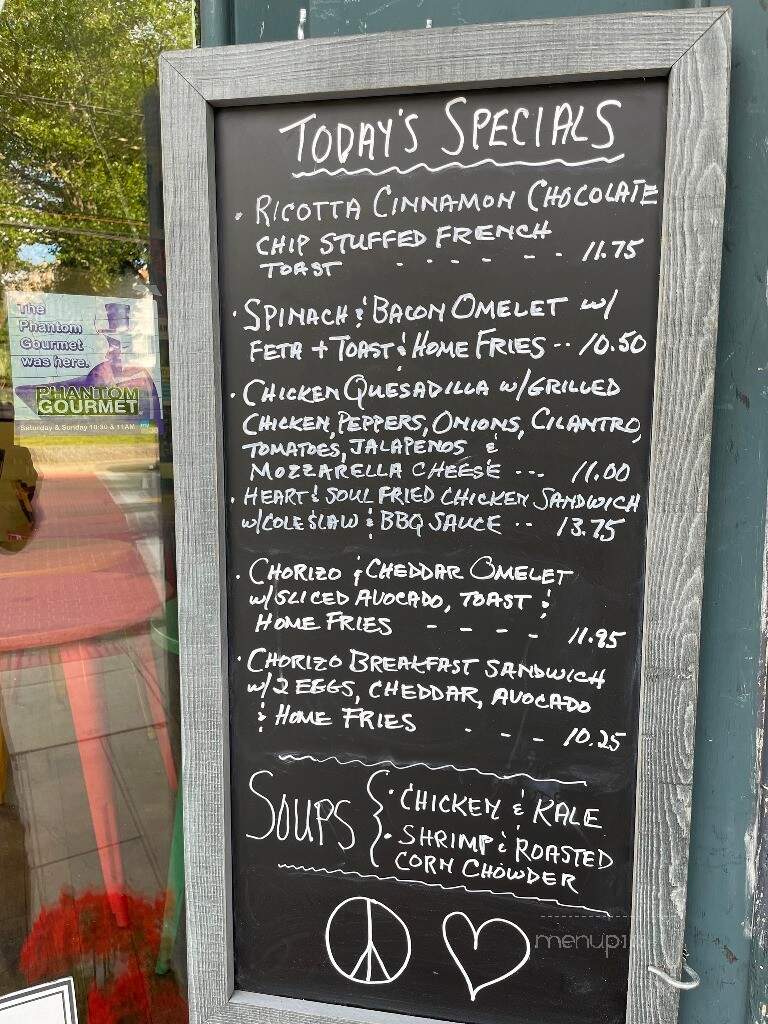Heart and Soul Cafe - Ipswich, MA menu_pic