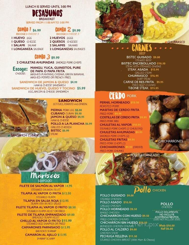 La Casita Caribena - Wilkes-Barre, PA menu_pic