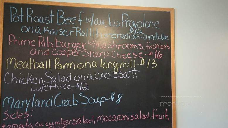 Sassafras Harbor Cafe - Georgetown, MD menu_pic