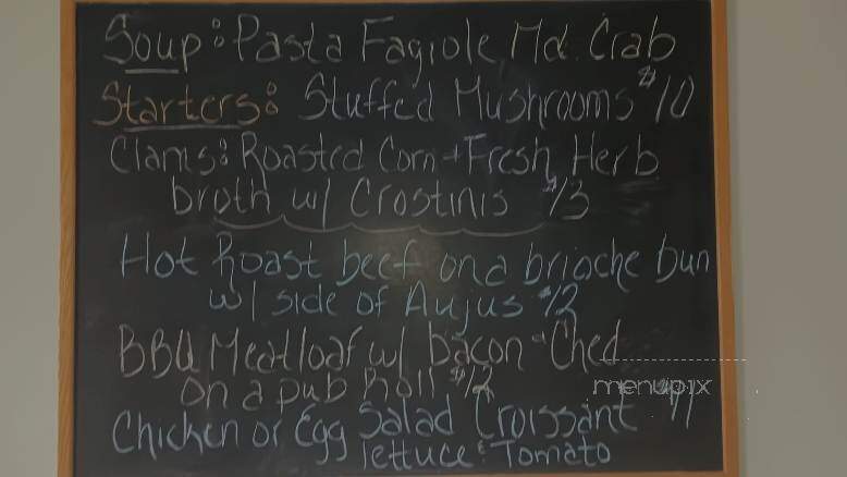 Sassafras Harbor Cafe - Georgetown, MD menu_pic